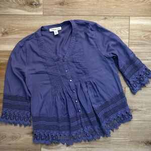 Coldwater Creek Boho Blouse PS/S
